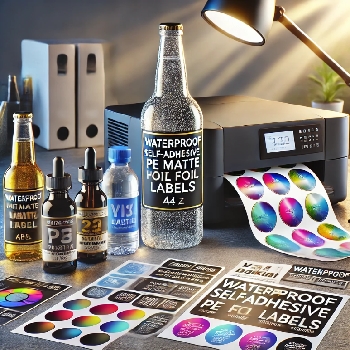 Folija PE sampolepilna vodoodporna A4 (matt, laser/inkjet)
